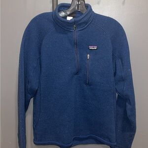 Patagonia Better Sweater 1/4 Zip Pullover Blue Vintage Size Medium Unisex